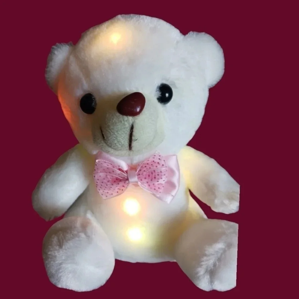 Plush teddy bear toy with amazing colorful changing led lights